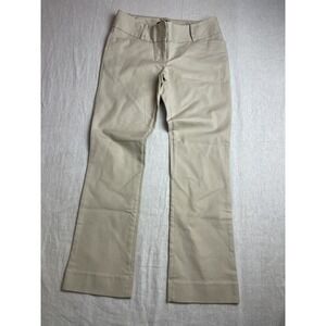 The Limited Drew Fit Khaki Beige Womens Size 4S Stretch Preppy Chino Pants
